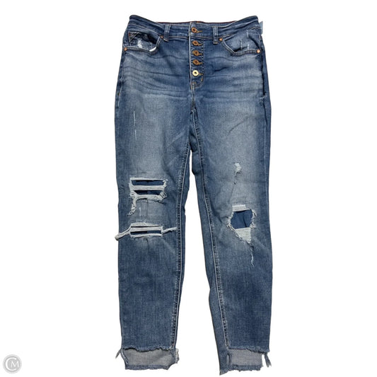 Jeans Straight By Maurices In Blue Denim, Size: 12