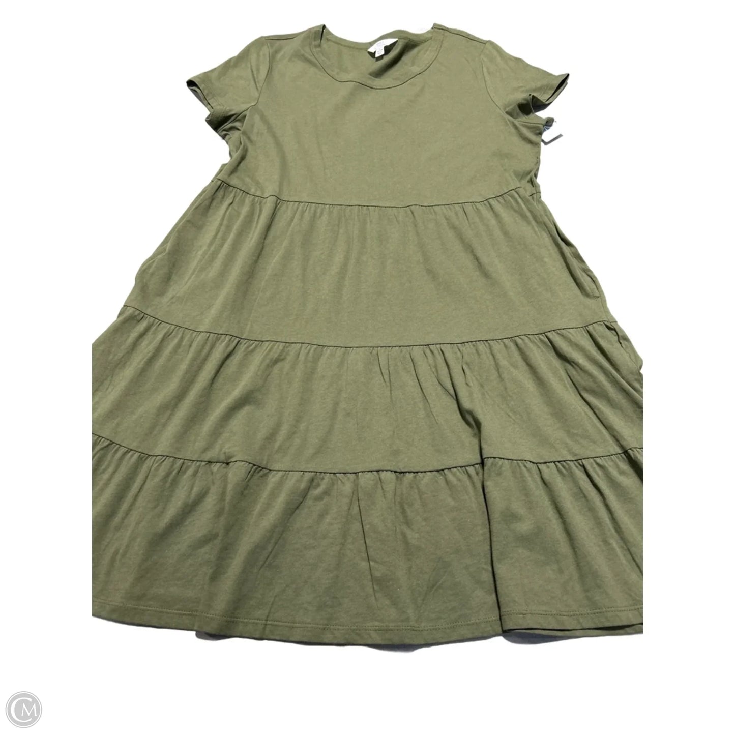 Dress Casual Short By Time And Tru In Green, Size: L