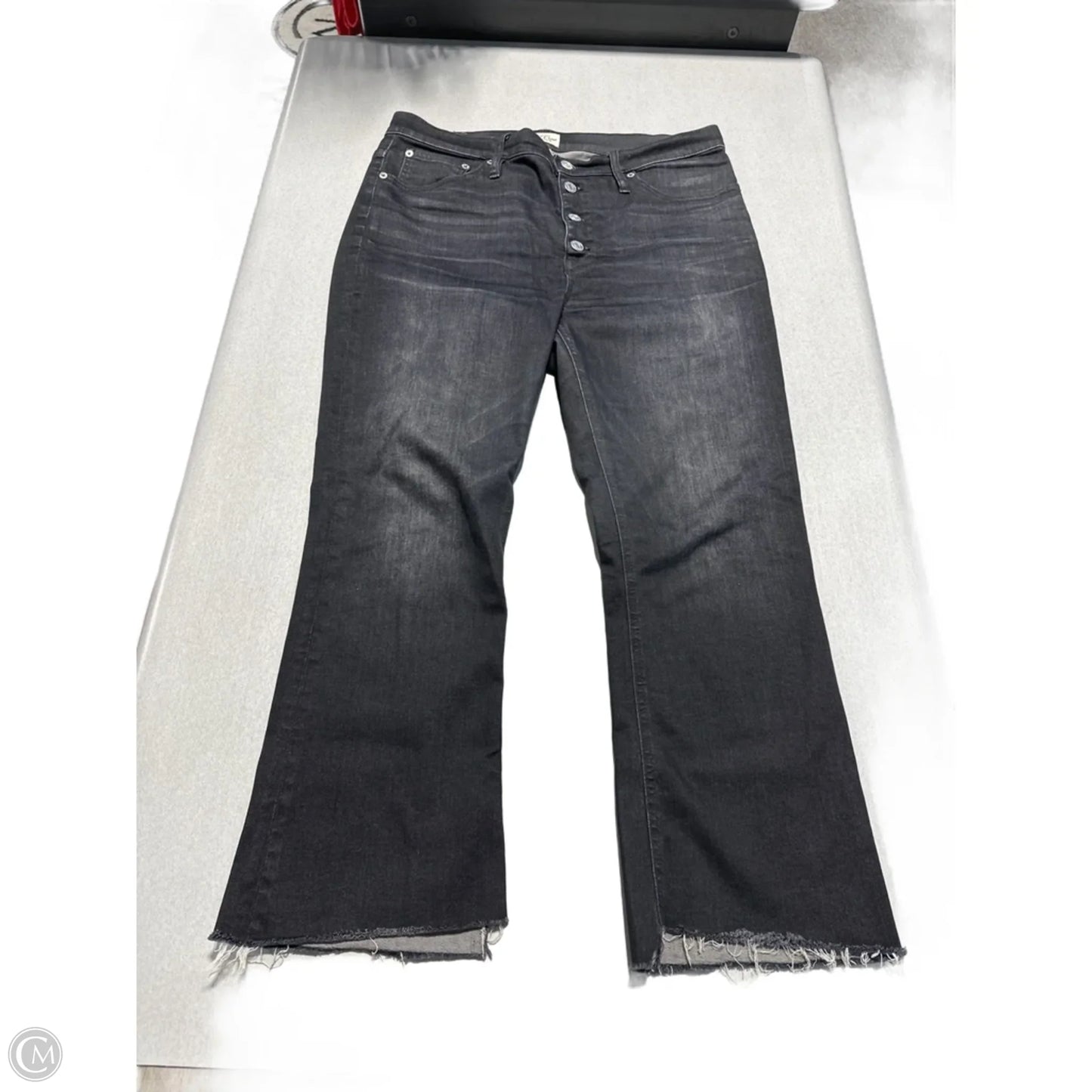 Jeans Straight By J. Crew In Black, Size: 12