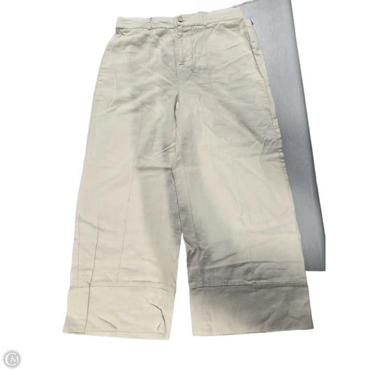 Pants Linen By Josie In Tan, Size: L