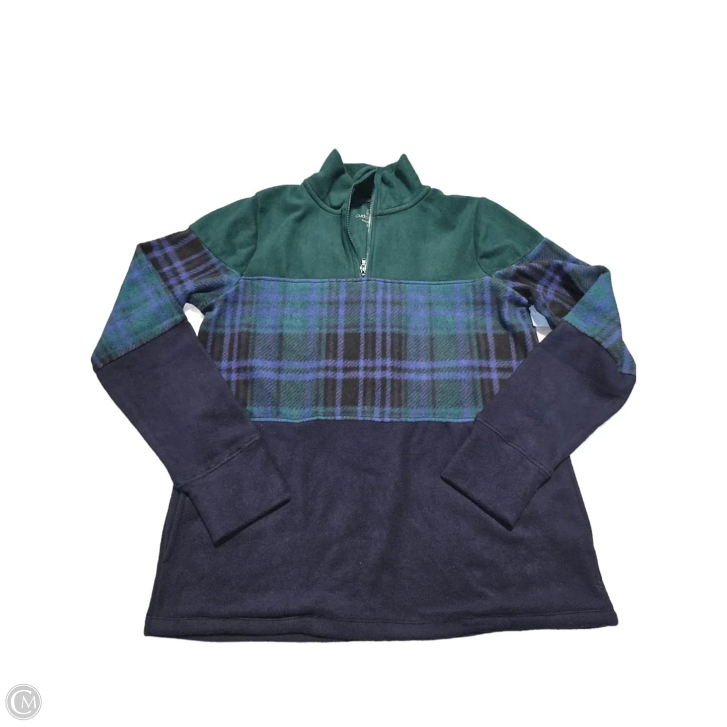 Top Long Sleeve By Cuddl Duds In Green, Size: S