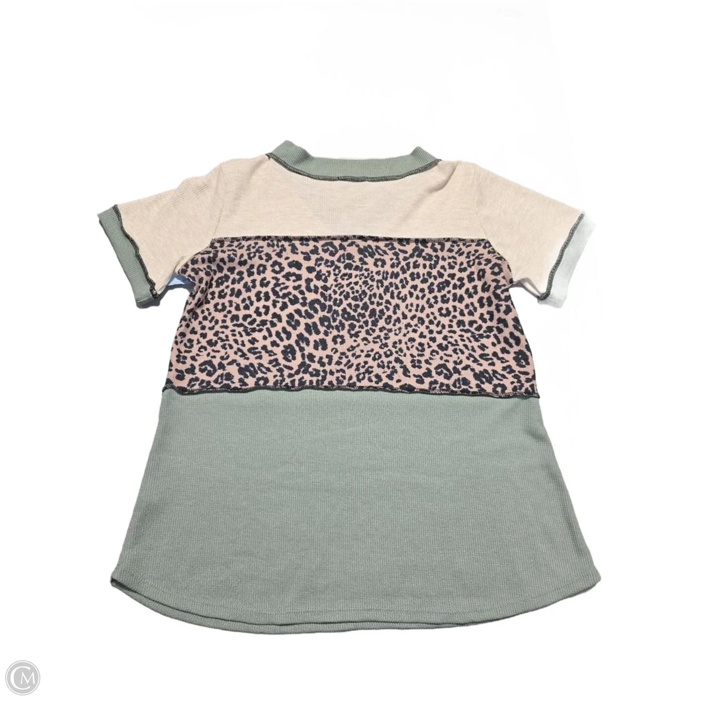 Top Short Sleeve By Heimish Usa In Animal Print, Size: S