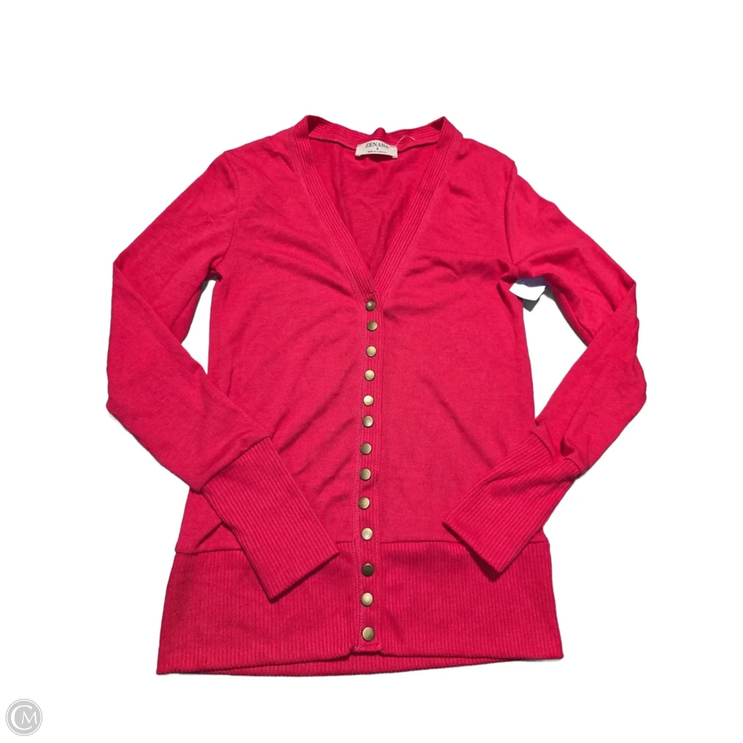 Cardigan By Zenana Outfitters In Pink, Size: S