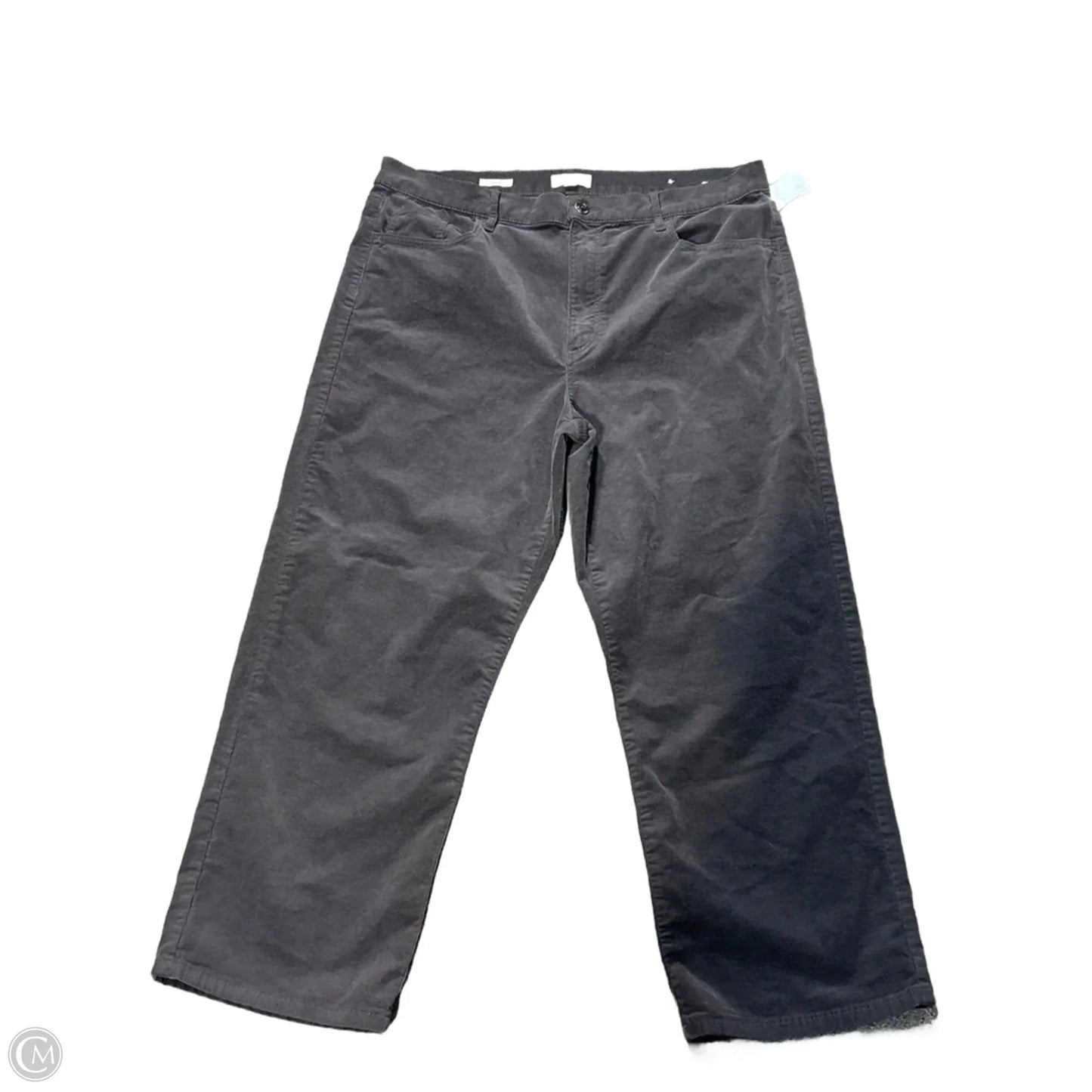 Pants Corduroy By Loft In Grey, Size: 16