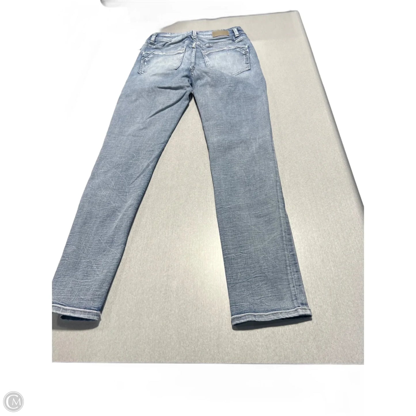 Jeans Straight By Buckle Black In Blue Denim, Size: 6