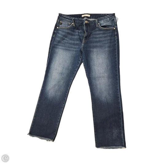 Jeans Boot Cut By Kancan In Blue Denim, Size: 14