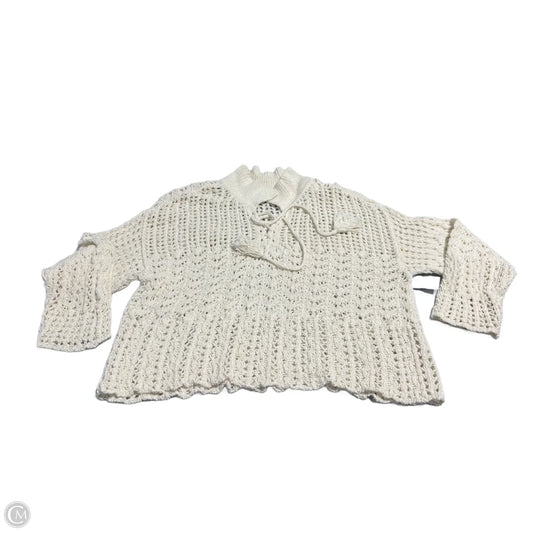 Top Long Sleeve By American Eagle In Cream, Size: L