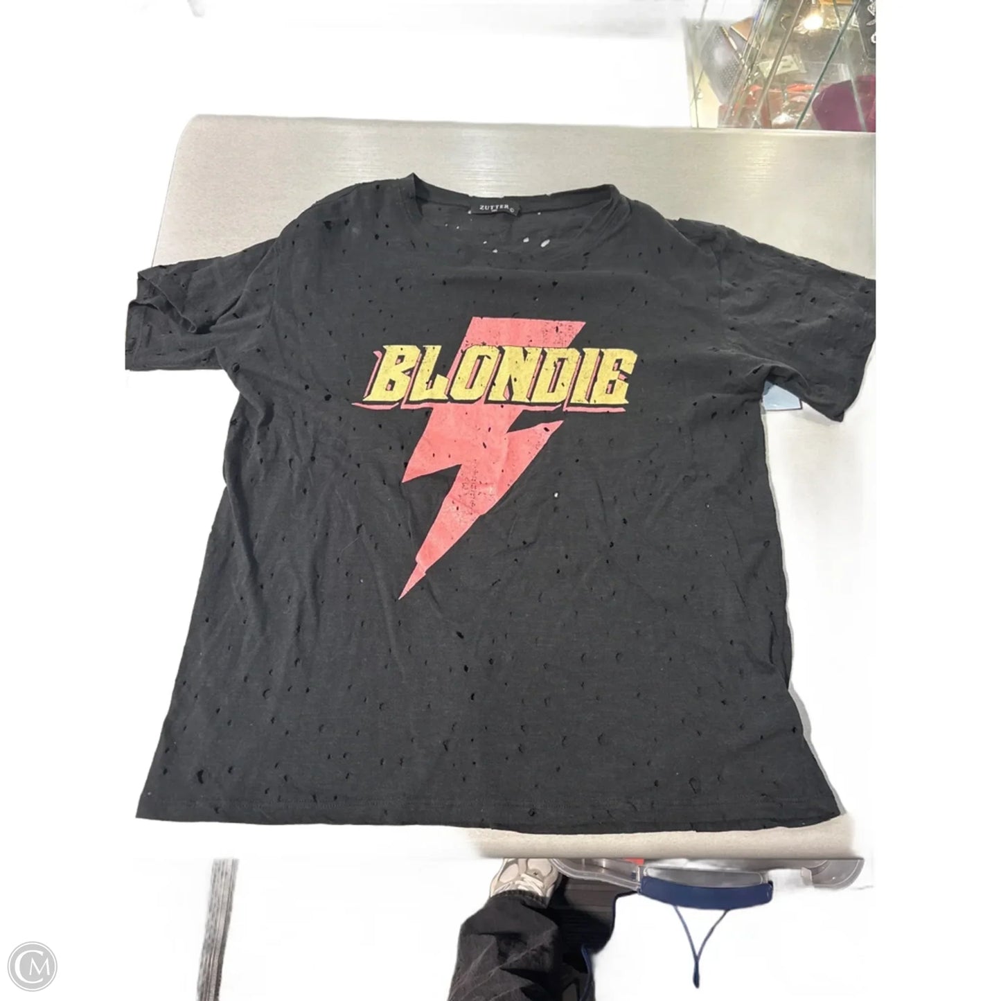 Top Short Sleeve Basic By Zutter In Black, Size: L