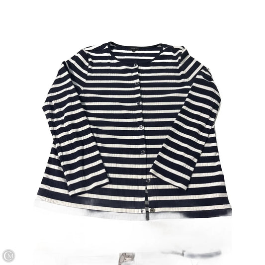Top Long Sleeve By Talbots In Striped Pattern, Size: Xl