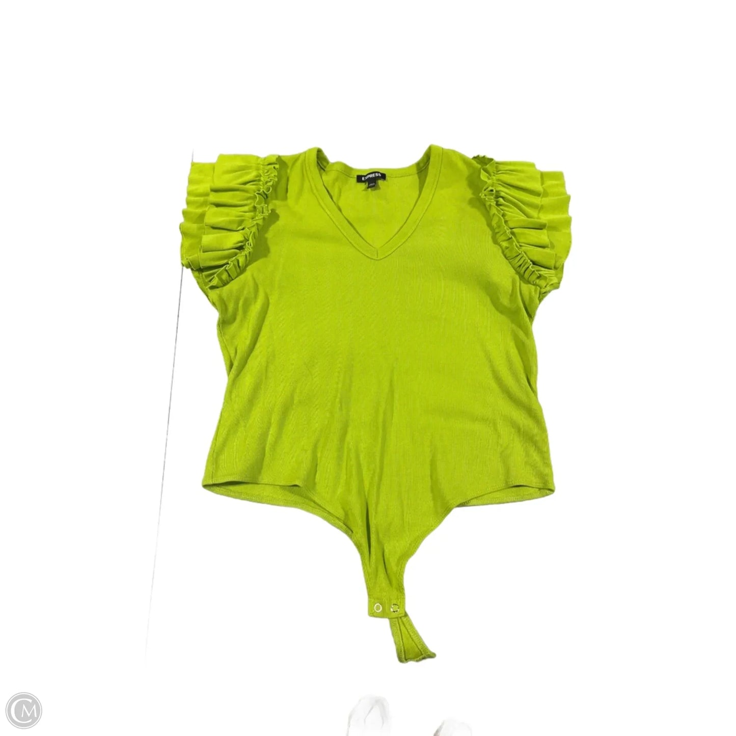 Bodysuit By Express In Green, Size: Xl