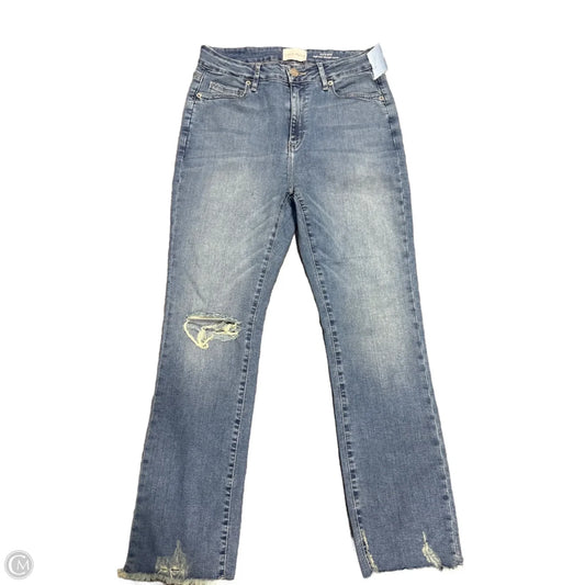 Jeans Straight By Lola River In Blue Denim, Size: 4