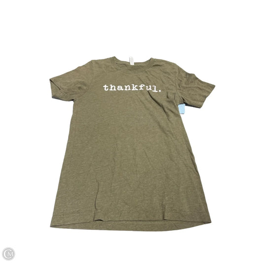 Top Short Sleeve By Canvas In Green, Size: S