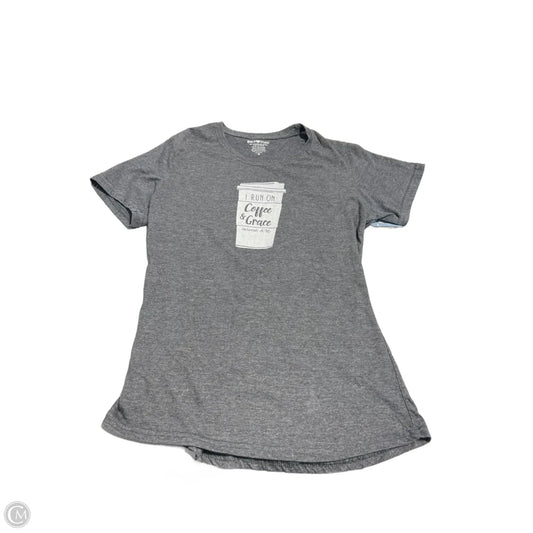 Top Short Sleeve Basic By Cmc In Grey, Size: M