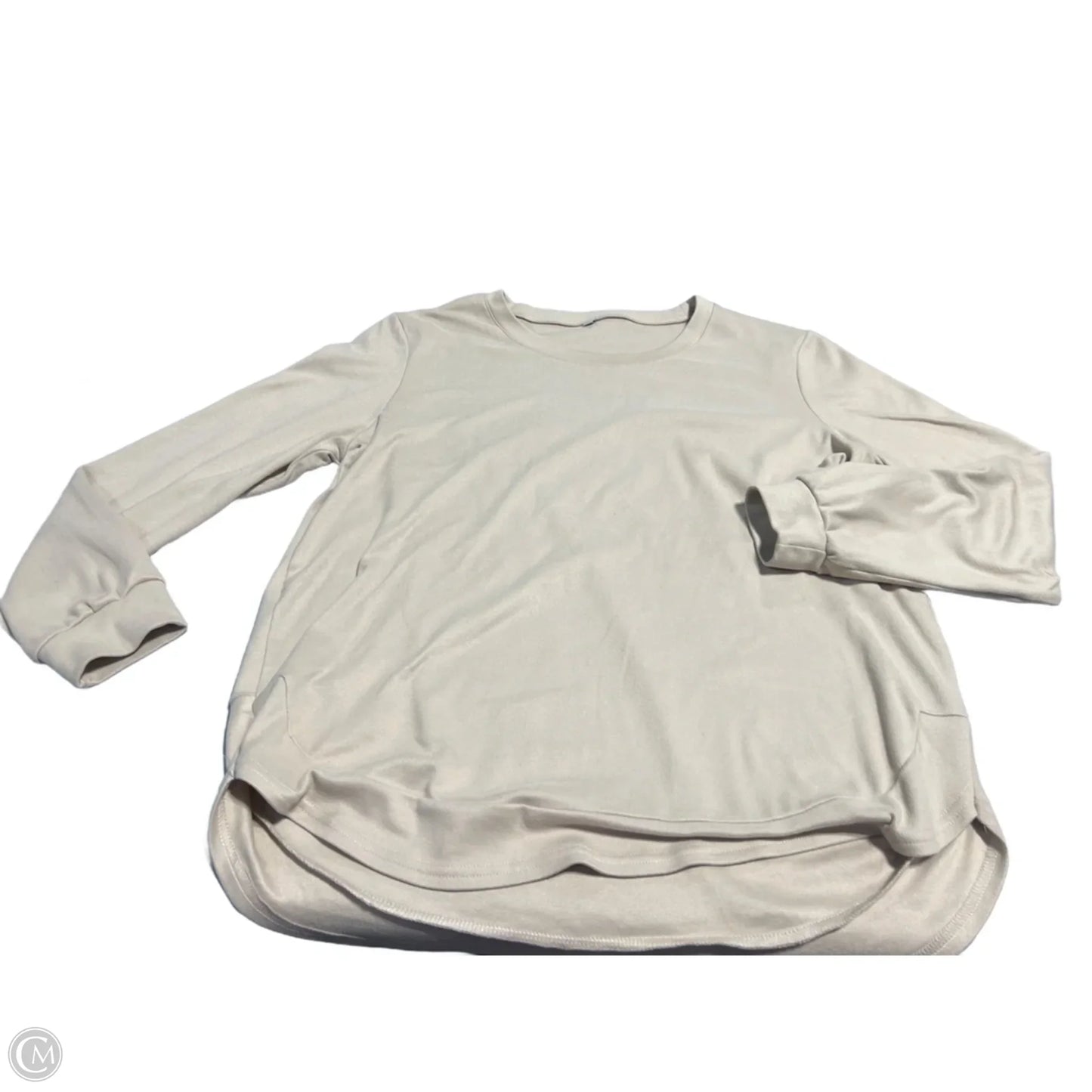 Top Long Sleeve By Cmc In Tan, Size: Xl