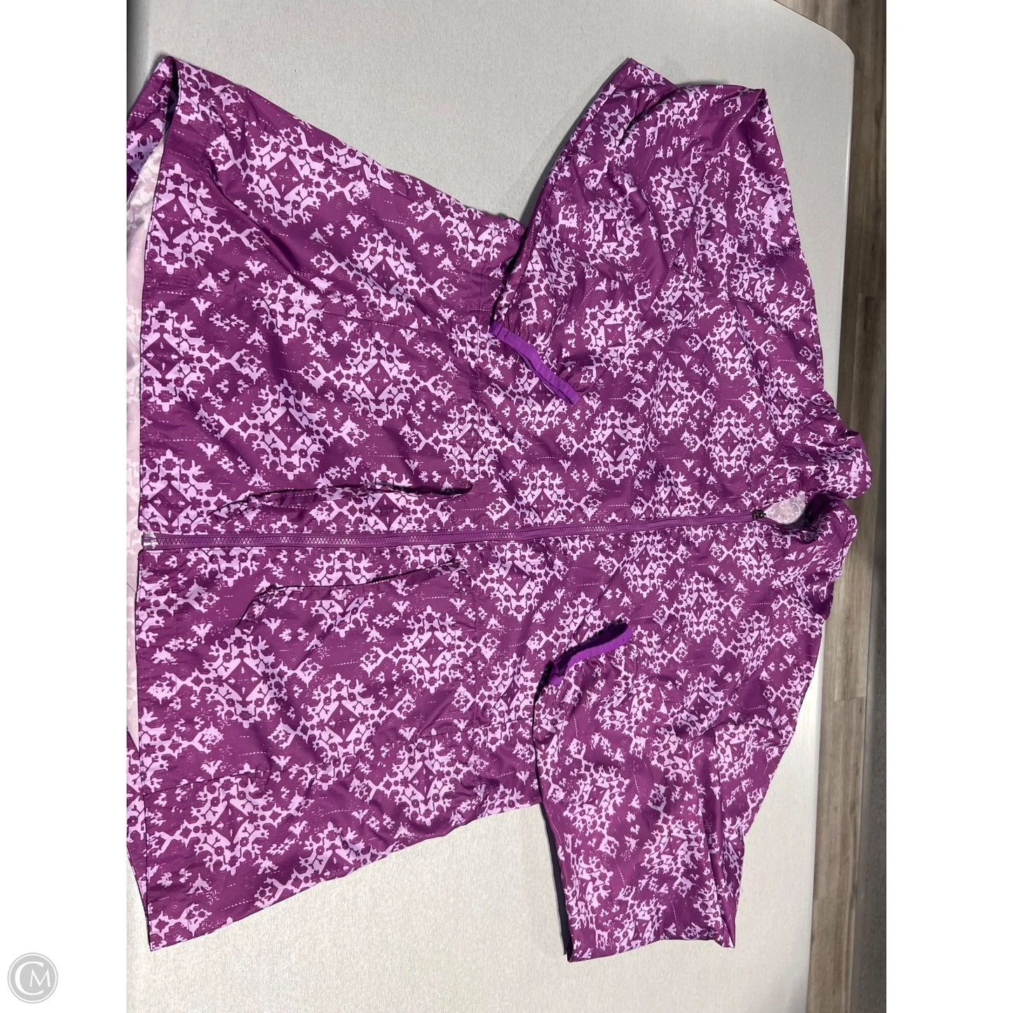Athletic Jacket By Cmc In Purple, Size: L
