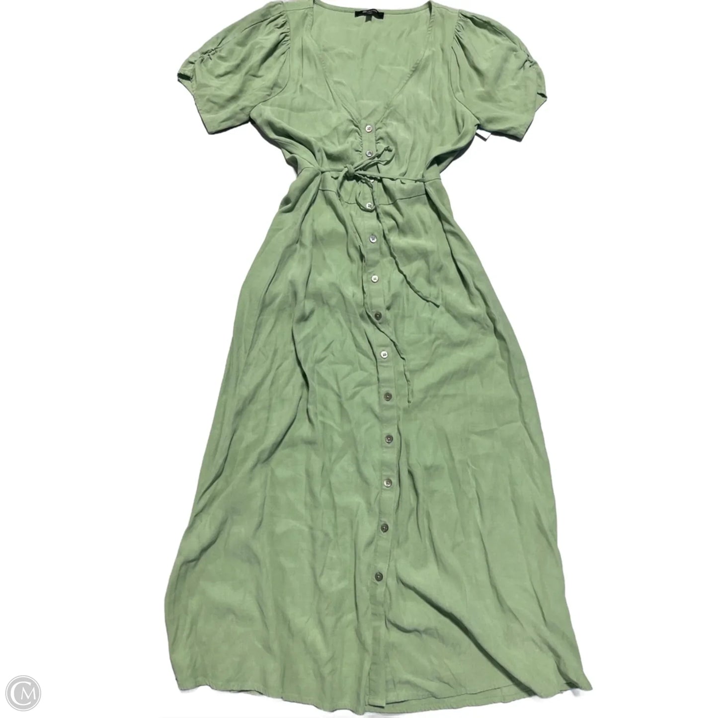 Dress Casual Midi By Madewell In Green, Size: Xs