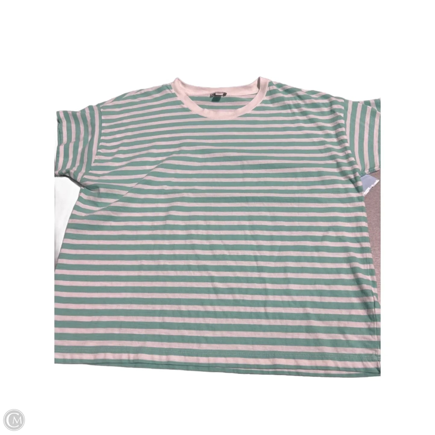 Top Short Sleeve By J. Crew In Green, Size: L