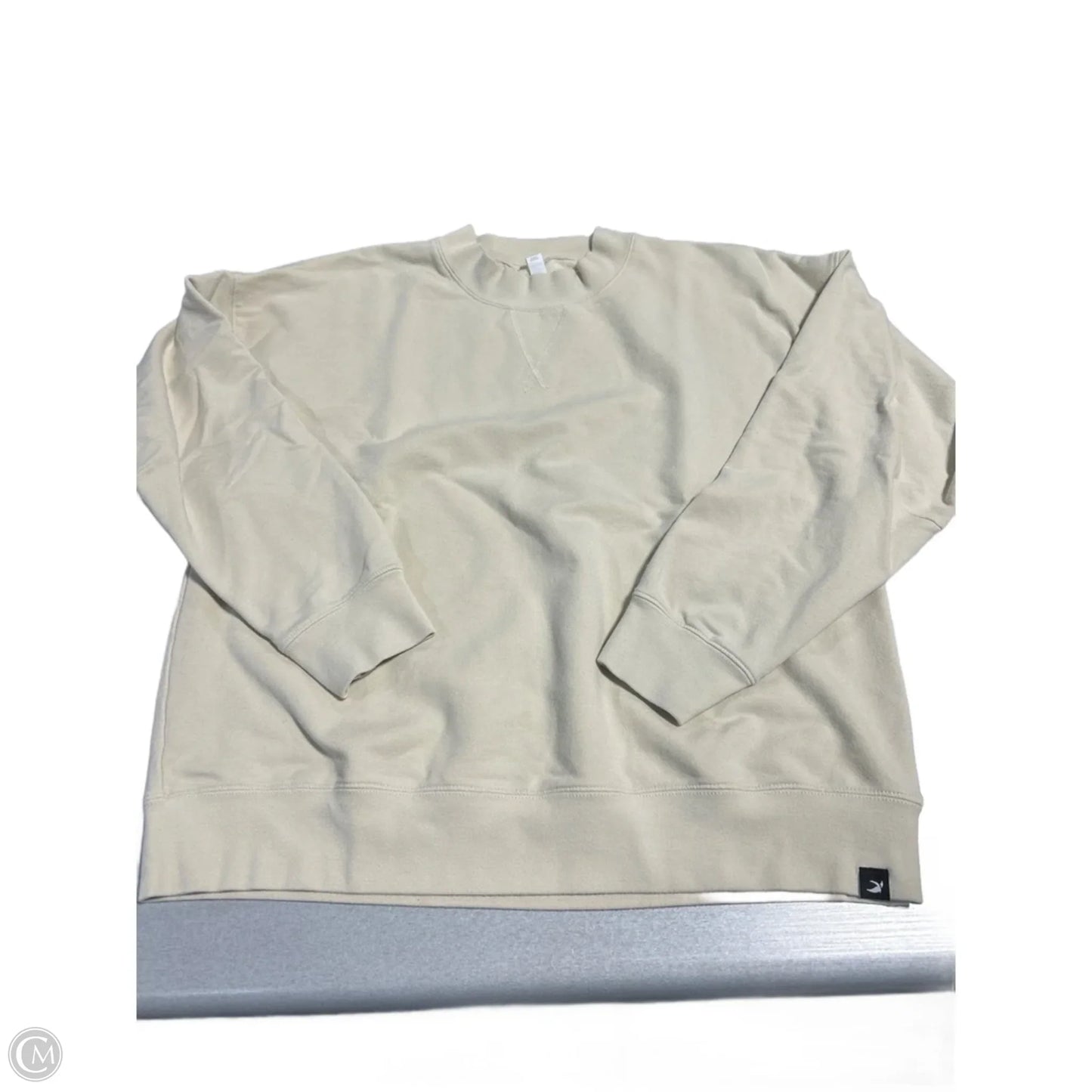 Sweatshirt Crewneck By Glyder In Tan, Size: M