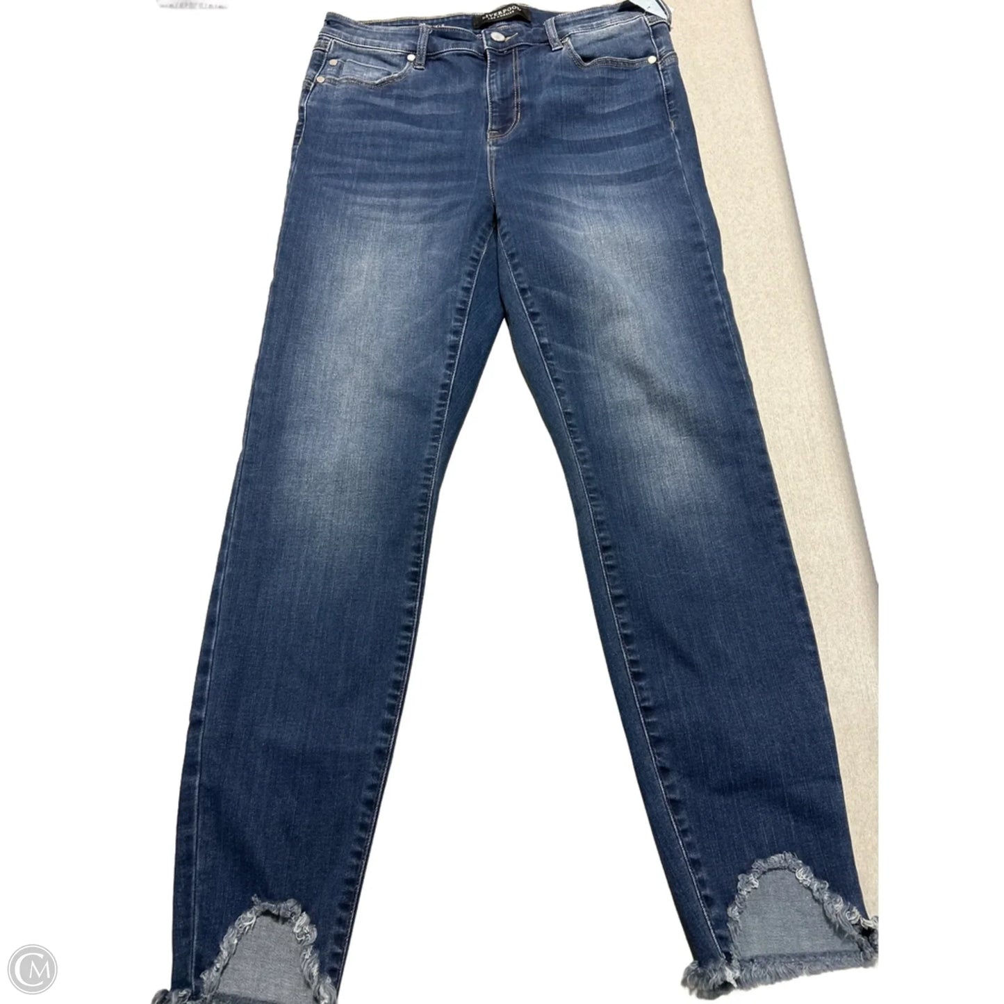 Jeans Skinny By Liverpool In Blue Denim, Size: 10