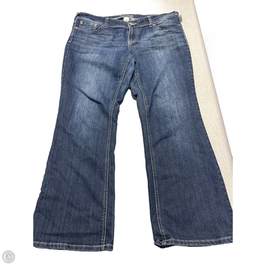 Jeans Boot Cut By Maurices In Blue Denim, Size: 16