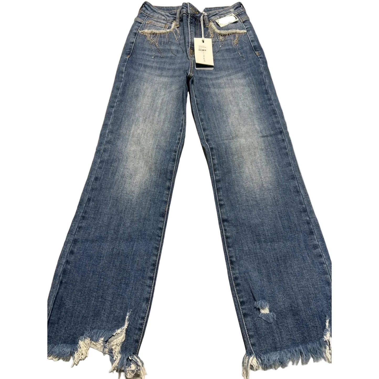 Jeans Boot Cut By Risen In Blue Denim, Size: 2