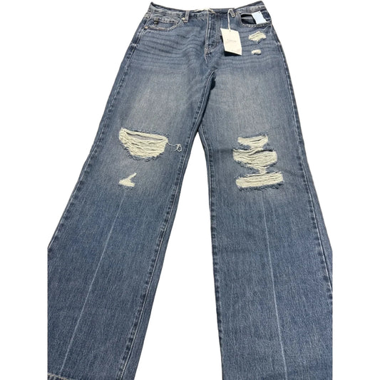 Jeans Boot Cut By Kancan In Blue Denim, Size: 10