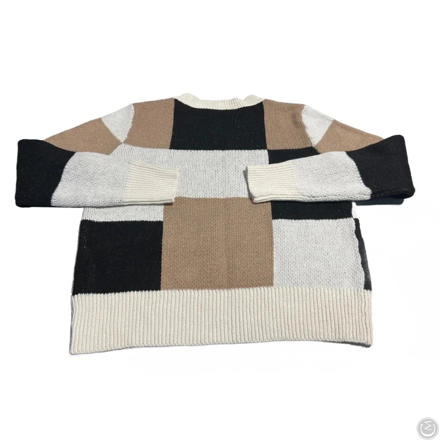 Sweater By Shein In Checkered Pattern, Size: M
