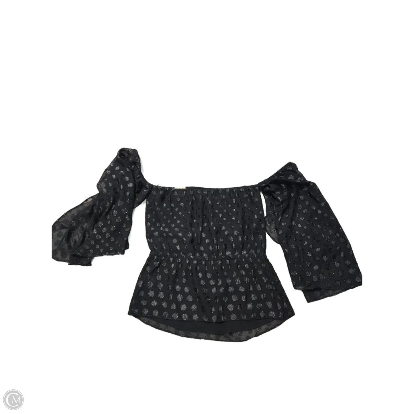 Blouse Long Sleeve By Express In Black, Size: M