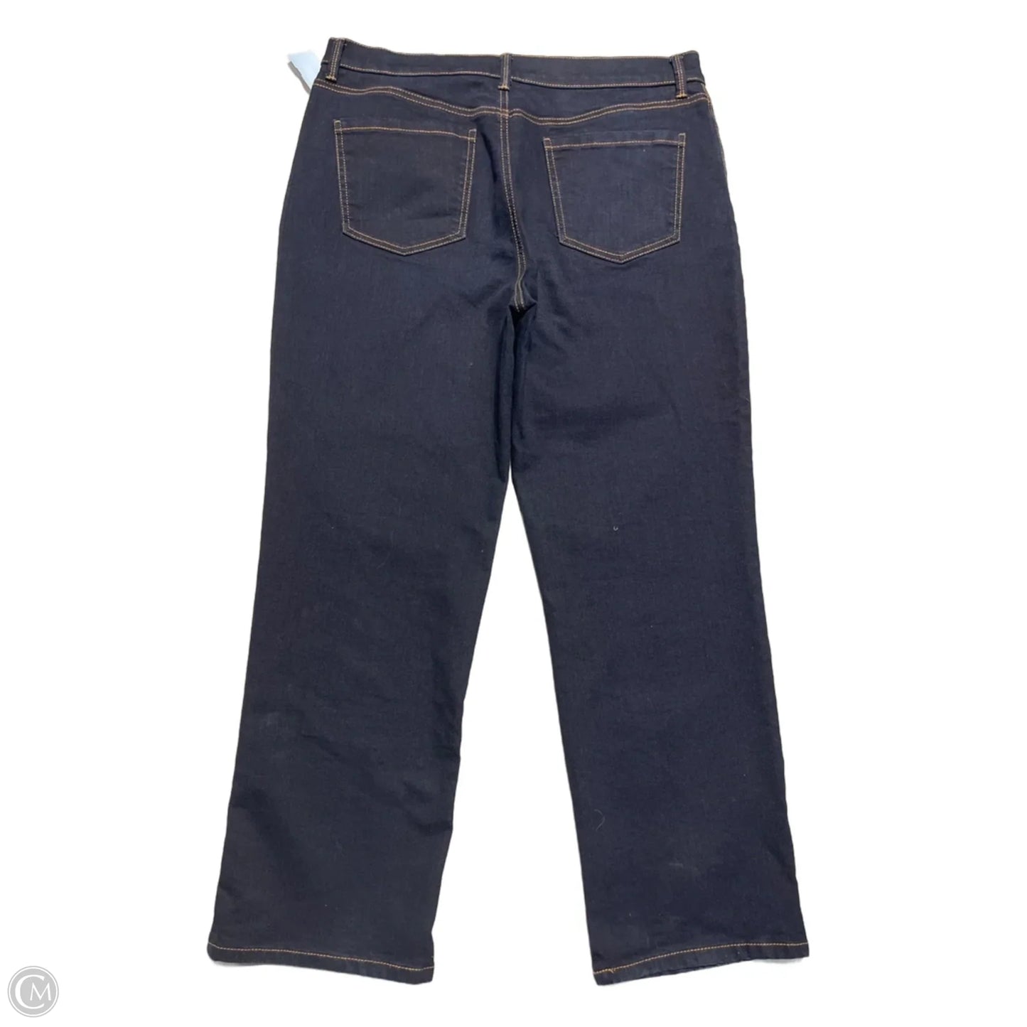 Jeans Straight By Gloria Vanderbilt In Blue Denim, Size: 16