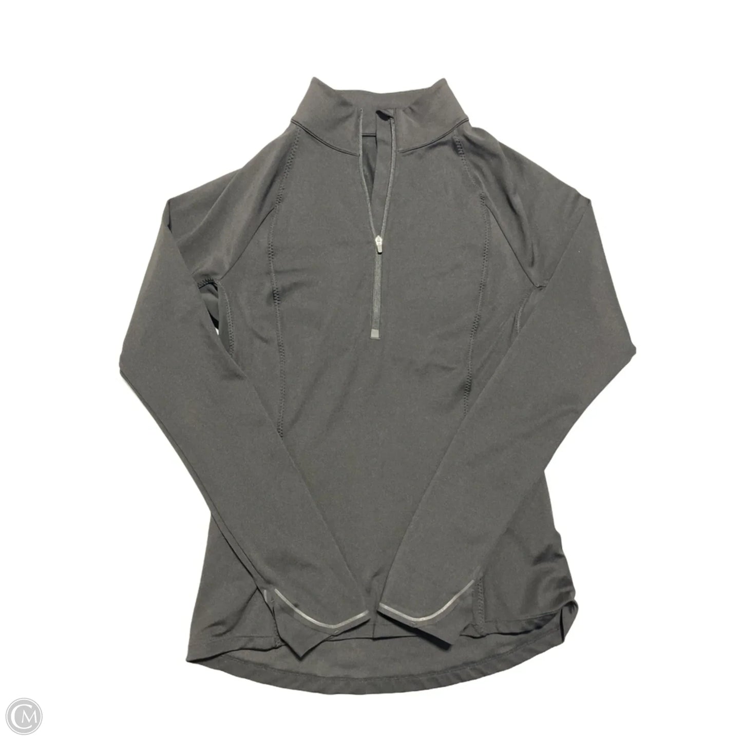 Athletic Top Long Sleeve Collar By Athleta In Black, Size: Xs