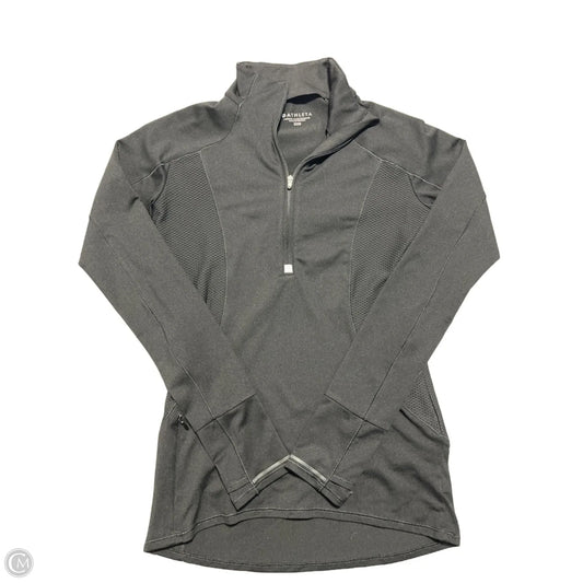 Athletic Top Long Sleeve Collar By Athleta In Black, Size: Xxs