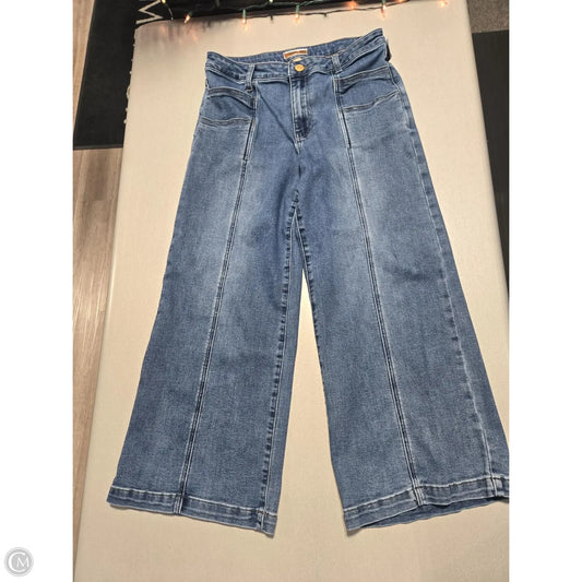 Jeans Wide Leg By Kut In Blue Denim, Size: 8