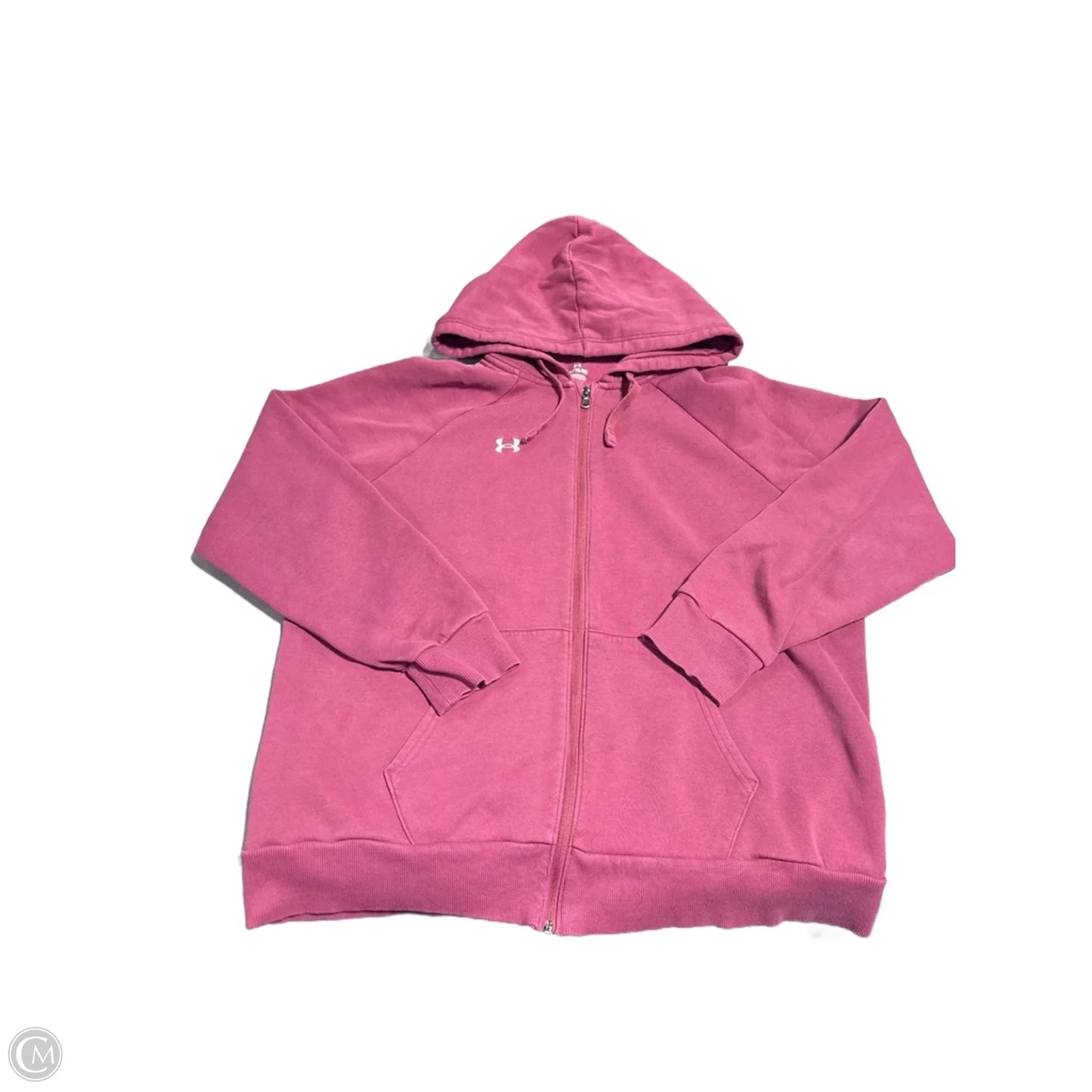 Athletic Sweatshirt Hoodie By Under Armour In Pink, Size: Xl