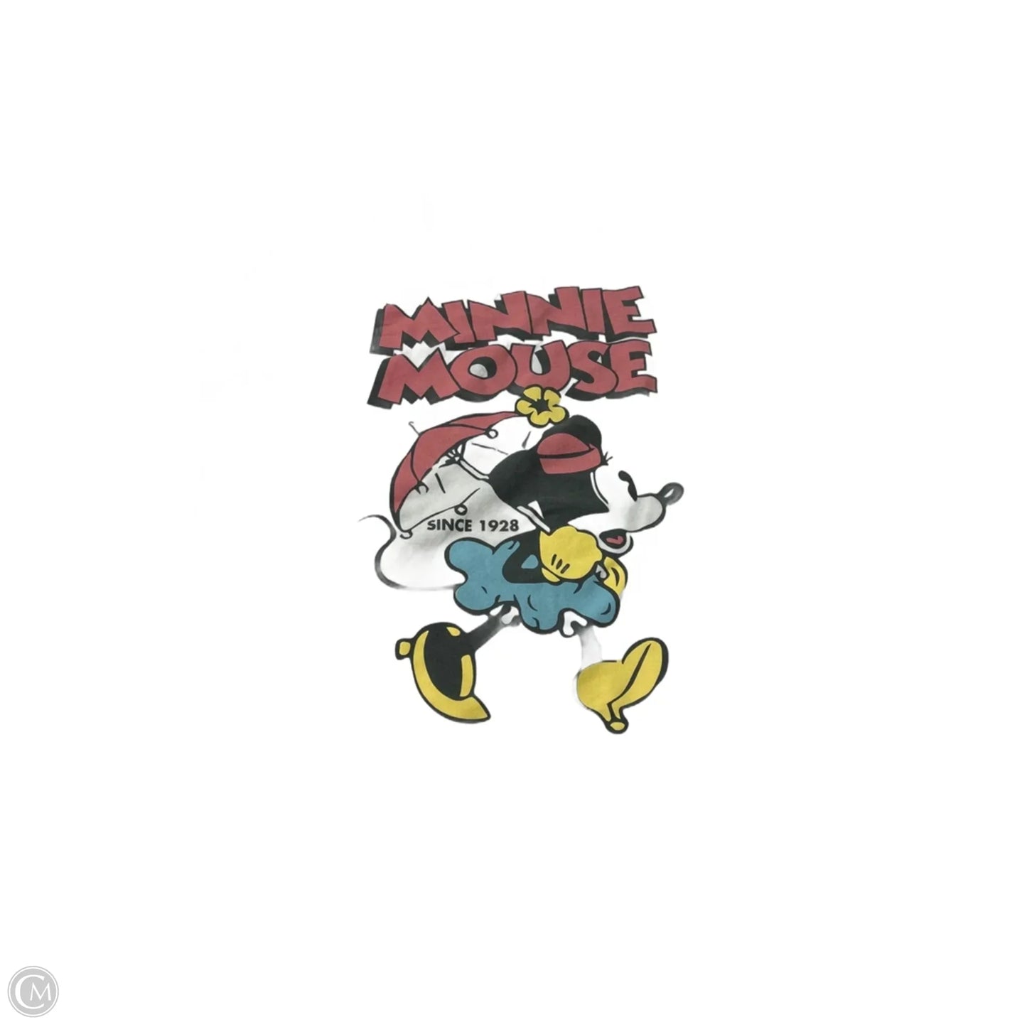 Top Short Sleeve By Disney In Cream, Size: Xxl