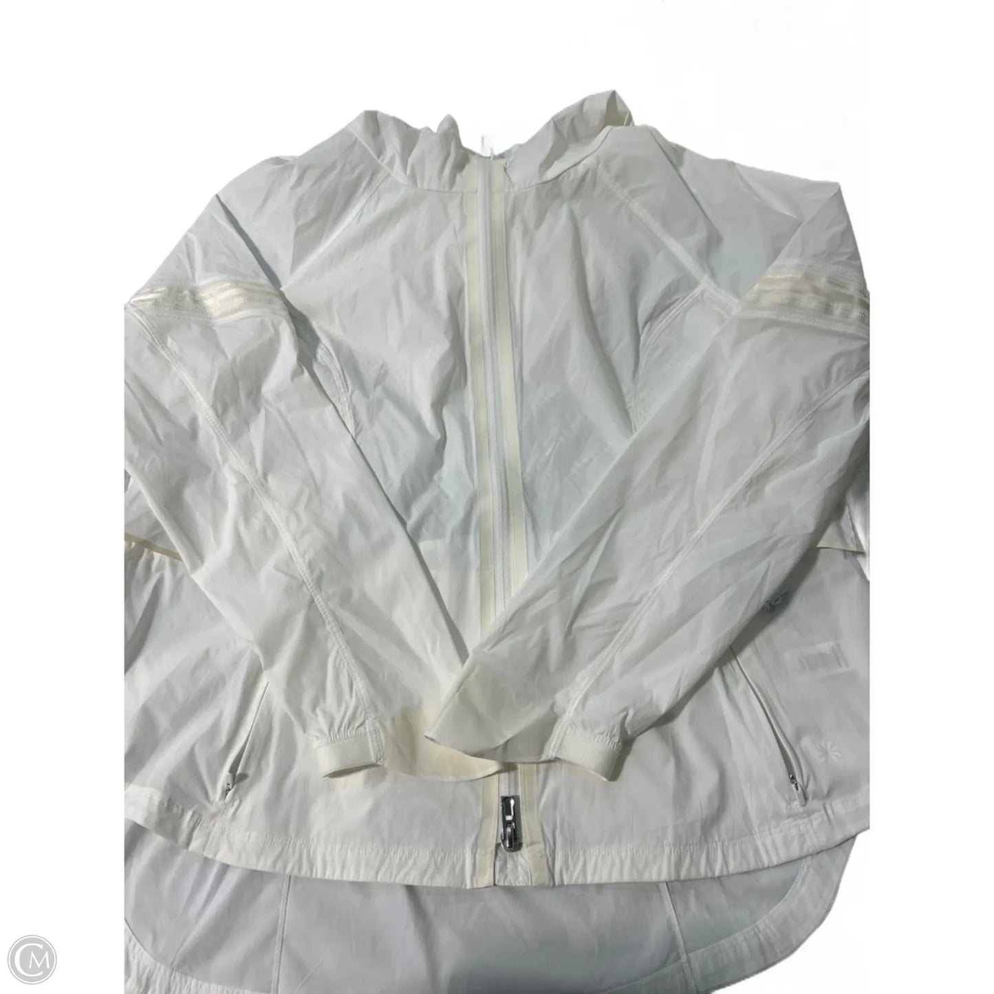 Athletic Jacket By Athleta In White, Size: M