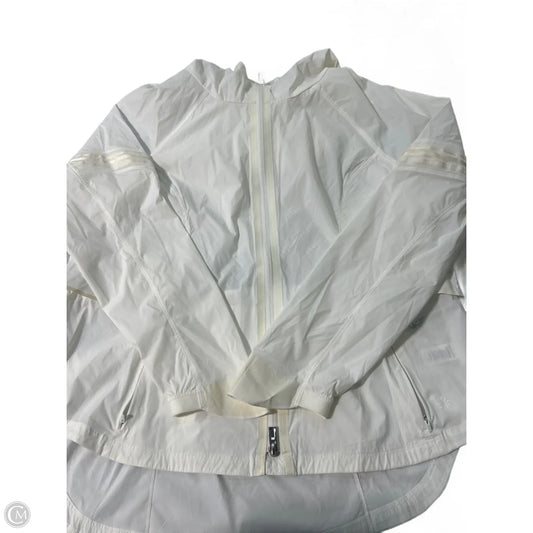 Athletic Jacket By Athleta In White, Size: M