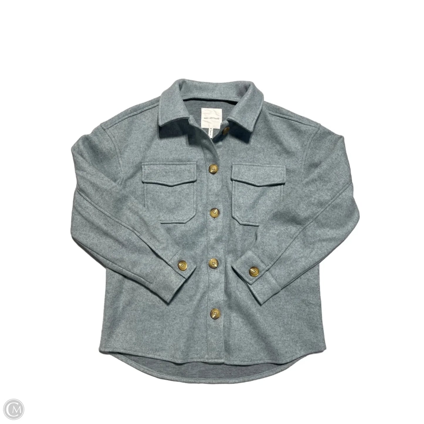 Jacket Fleece By Avec Les Filles In Blue, Size: Xs