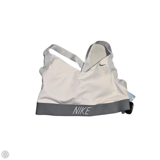 Athletic Bra By Nike In White, Size: L