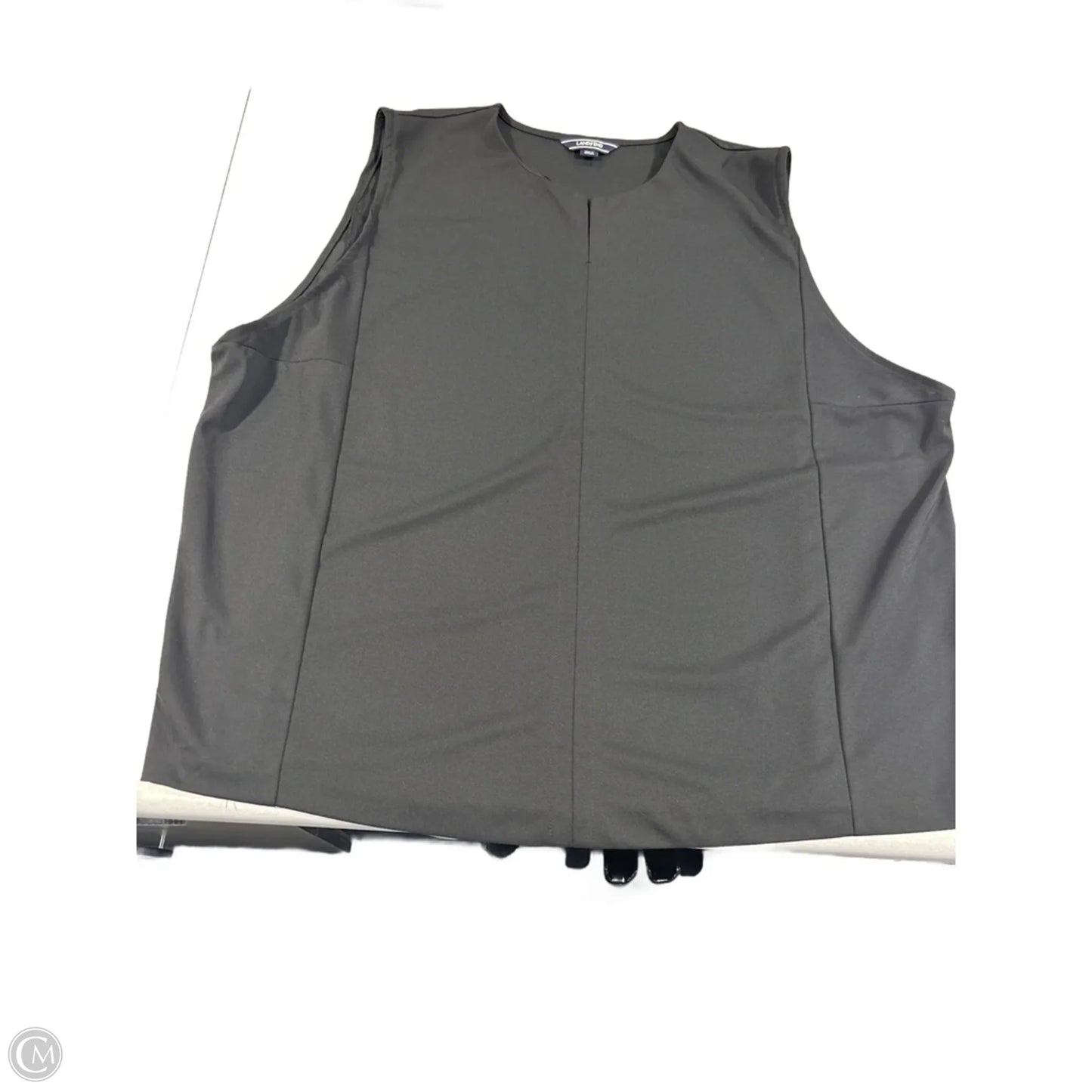 Tank Top By Lands End In Black, Size: 1x