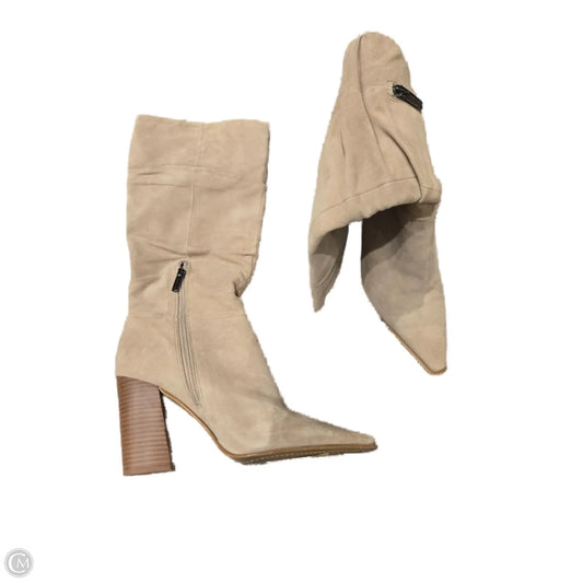 Boots Knee Heels By Vince Camuto In Tan, Size: 8.5