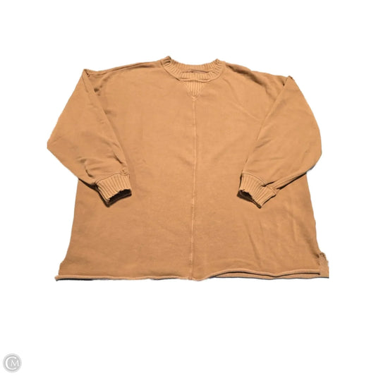 Top Long Sleeve By Aerie In Tan, Size: S