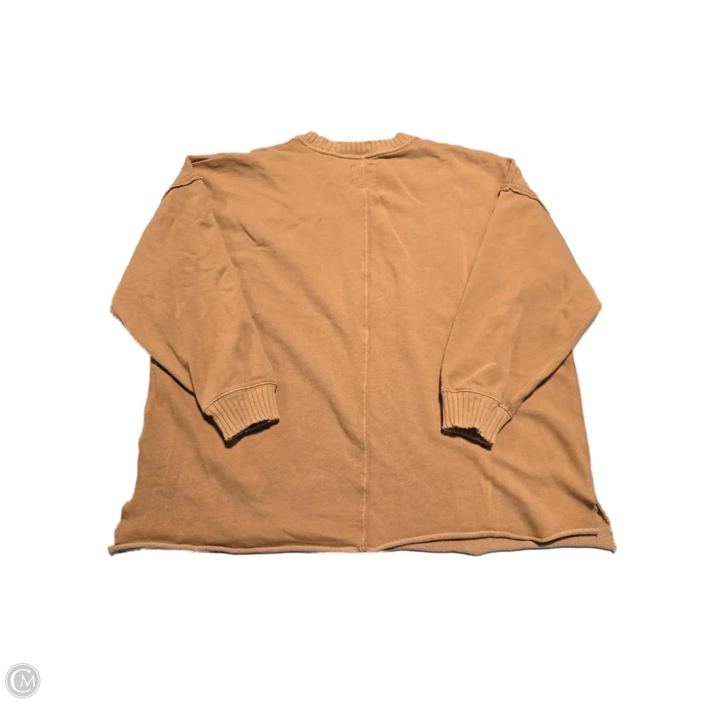 Top Long Sleeve By Aerie In Tan, Size: S