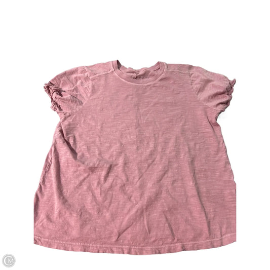 Top Short Sleeve By Pilcro In Pink, Size: S