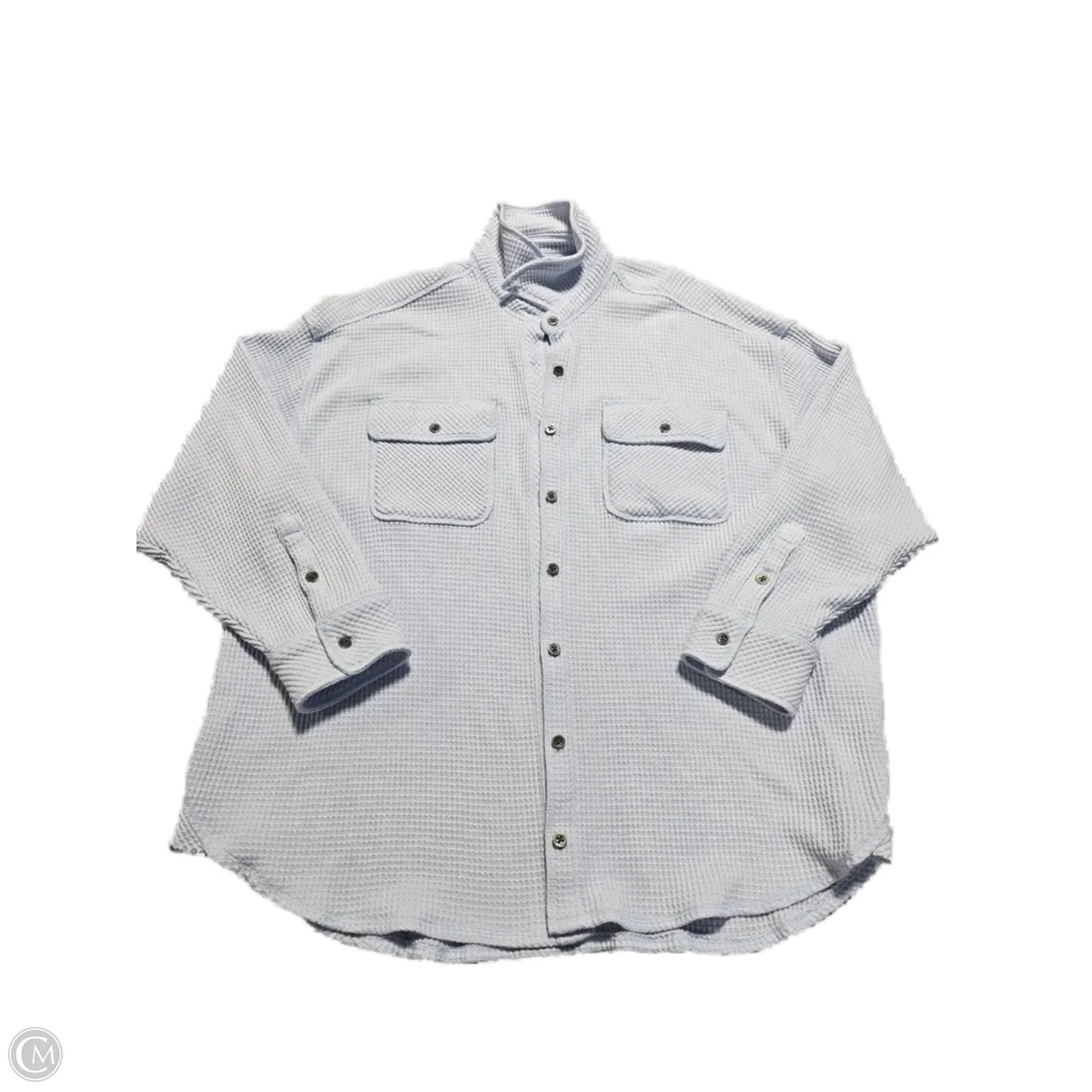 Top Long Sleeve By Aerie In Blue, Size: S