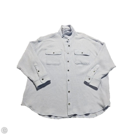 Top Long Sleeve By Aerie In Blue, Size: S