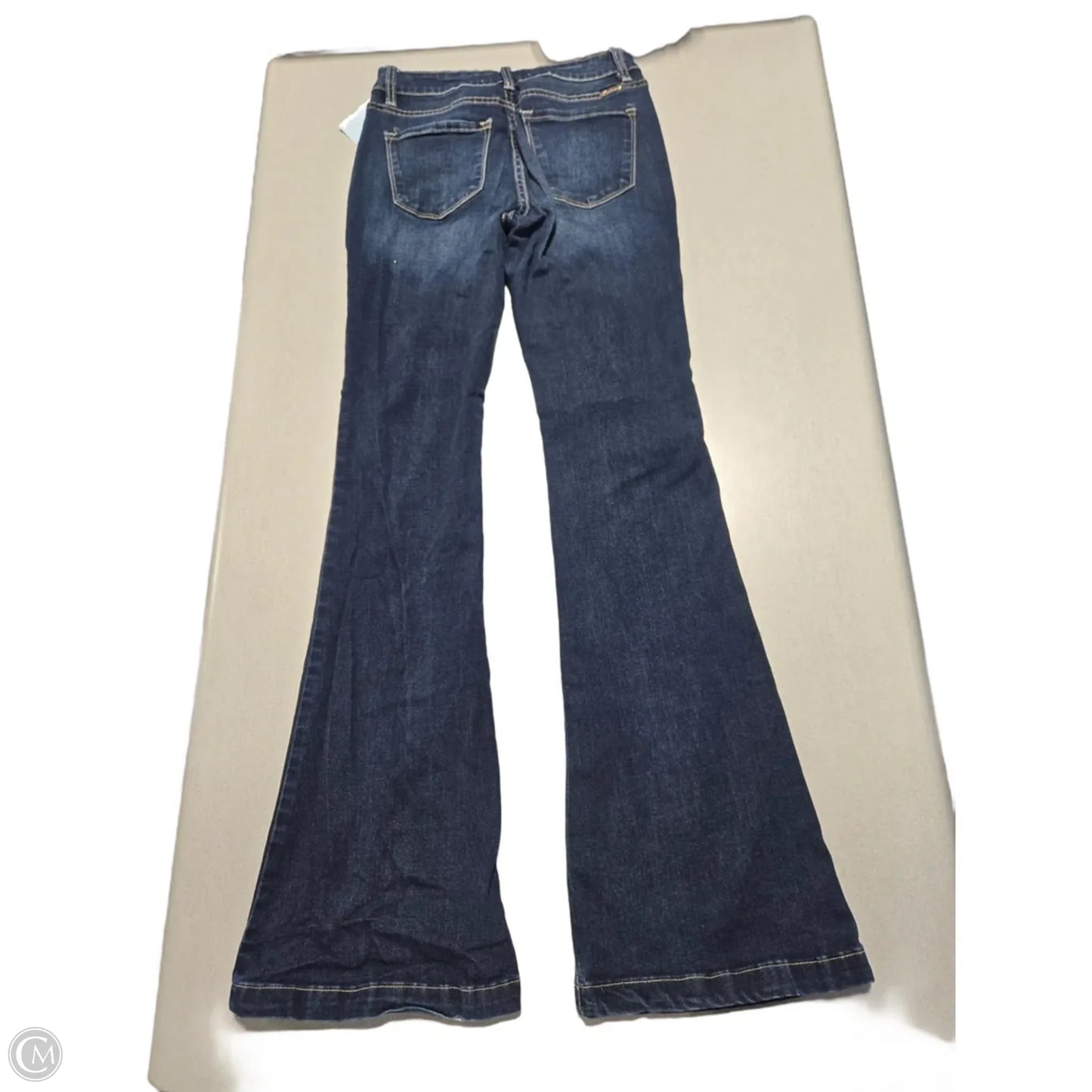 Jeans Flared By Kancan In Blue Denim, Size: 2