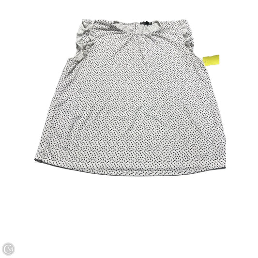 Top Sleeveless By Adrianna Papell In White, Size: M