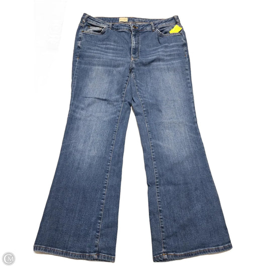 Jeans Straight By Pilcro In Blue Denim, Size: 16