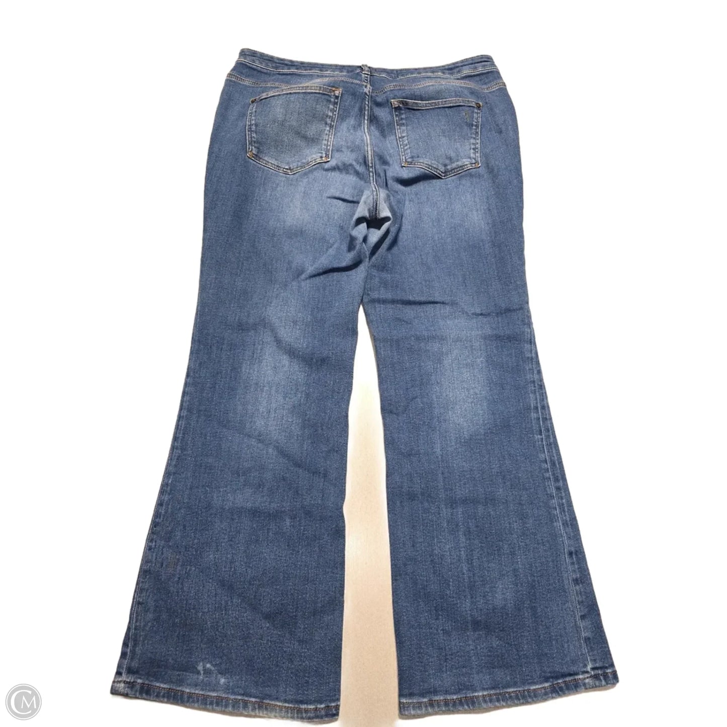 Jeans Straight By Pilcro In Blue Denim, Size: 16