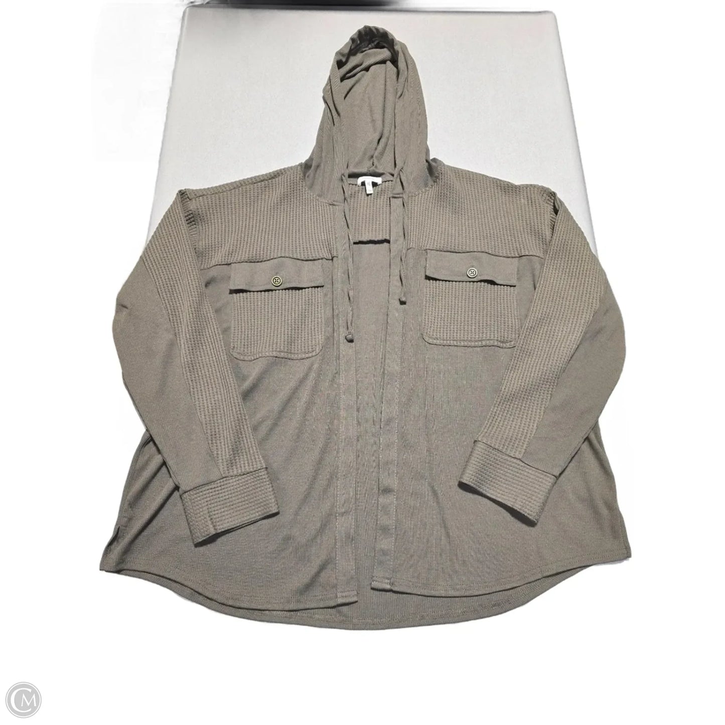 Top Long Sleeve By Maurices In Green, Size: 1x